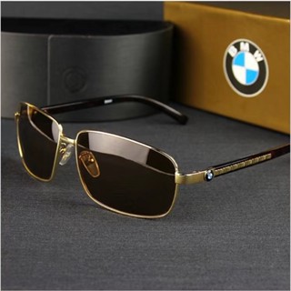 BMW moda óculos de sol masculina retro Grande moldura polarizado dirigindo proteção UV400