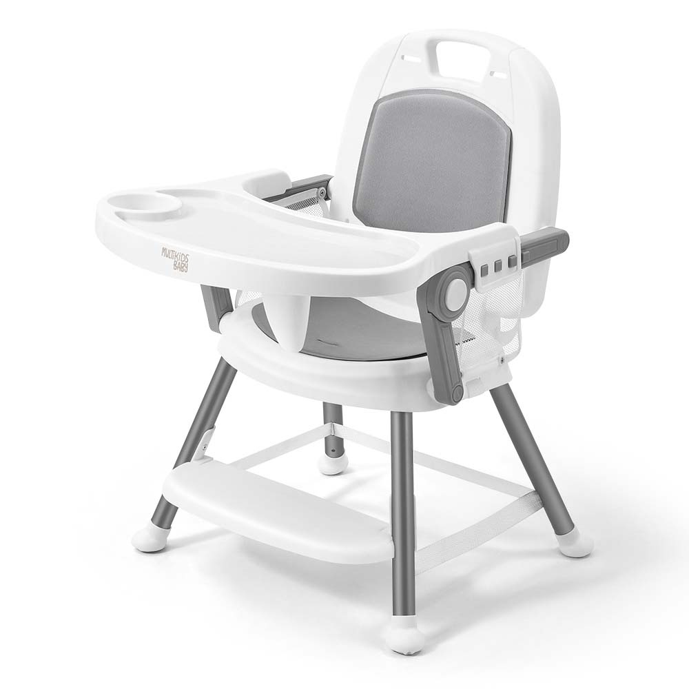 Cadeira De Alimentação Portátil Berry 3 Em 1 Cinza Multikids