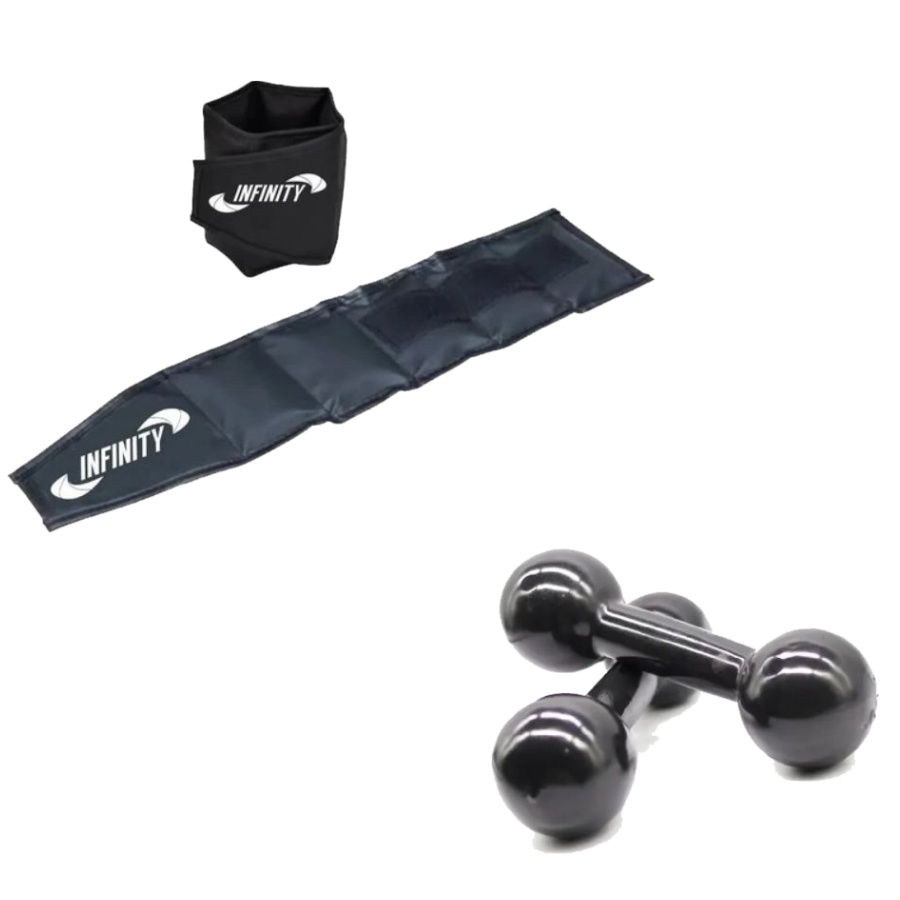 Kit Funcional em casa : Caneleira De Peso Profissional De 4 Kg (Par) + Halter 3 Kg