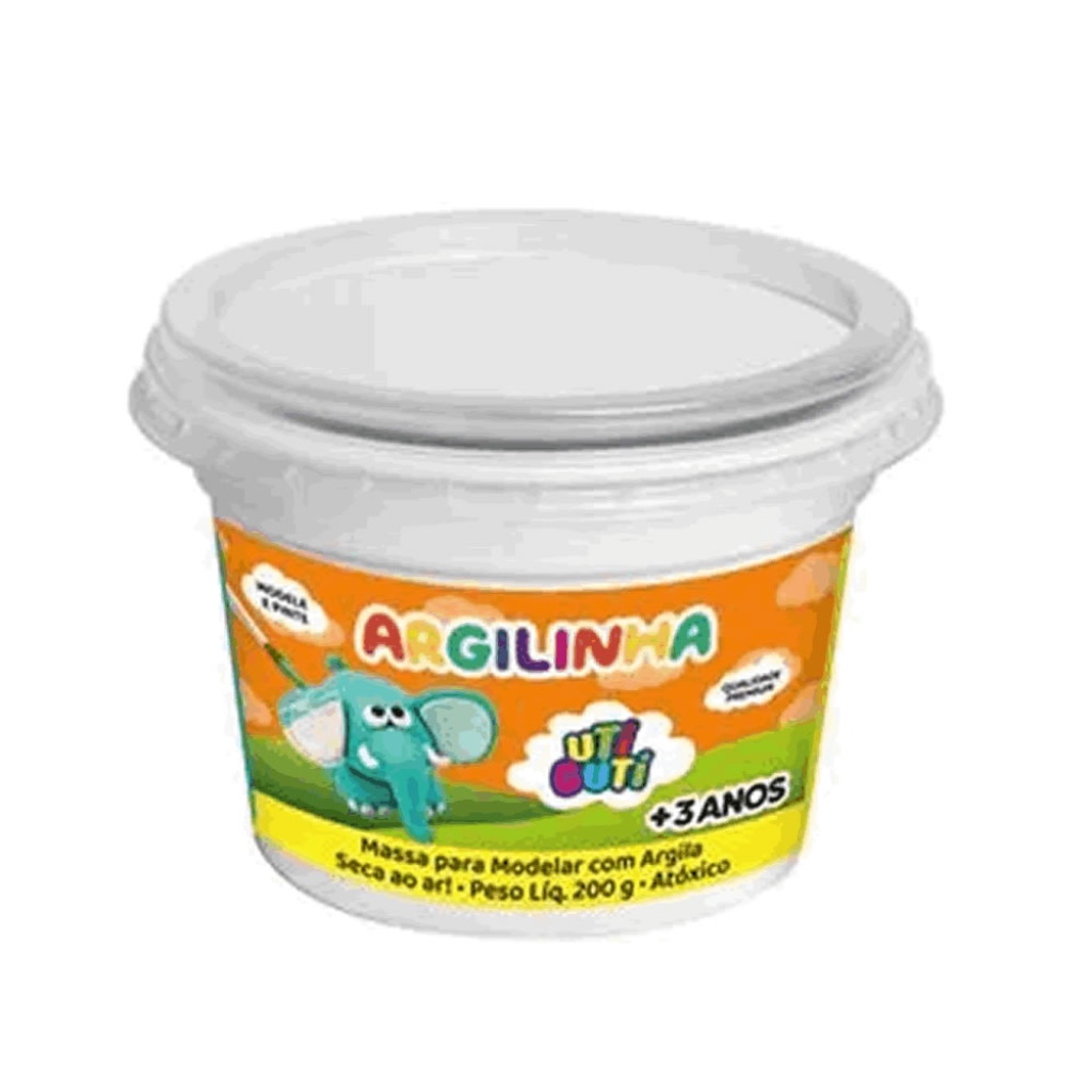 ARGILINHA MASSA DE MODELAR COM ARGILA UTIGUTI POTE 200G   187000 em Oferta na Shopee