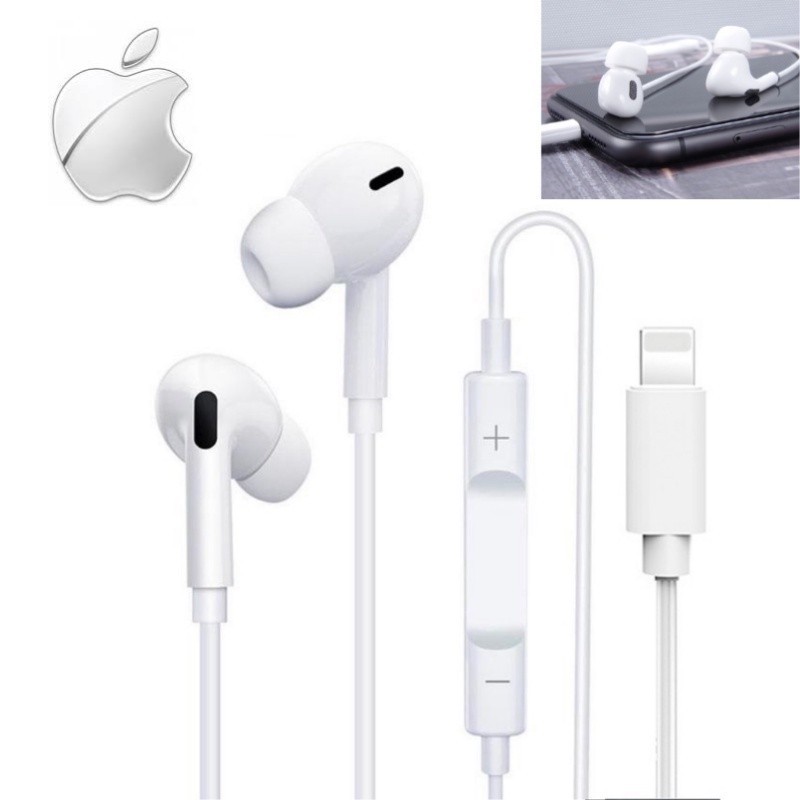 Fone de ouvido iPhone/Tipo C/P2 com Microfone entrada Lightning Alta Qualidade