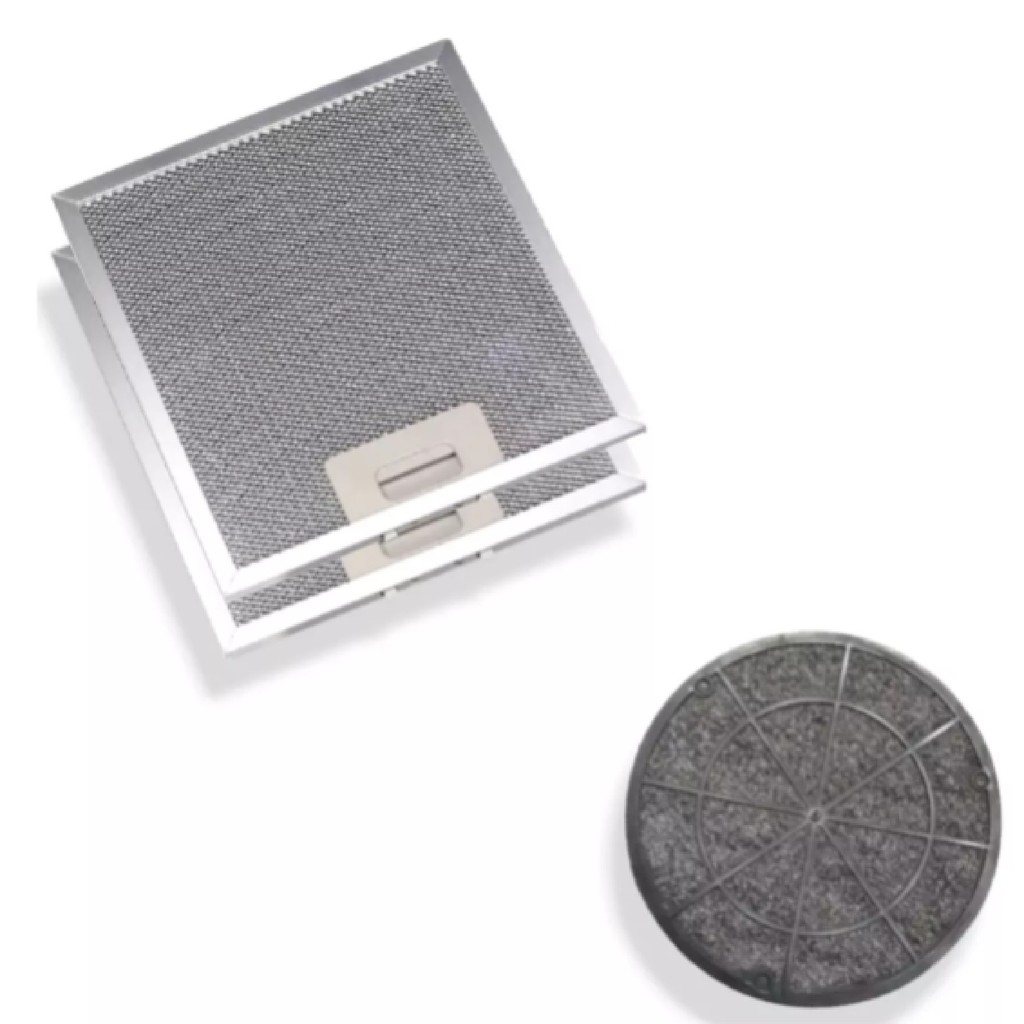 Kit 02 Filtros Tela + Filtro Carvão Depurador SLIM SUGGAR 27,8 x 31,6 cm