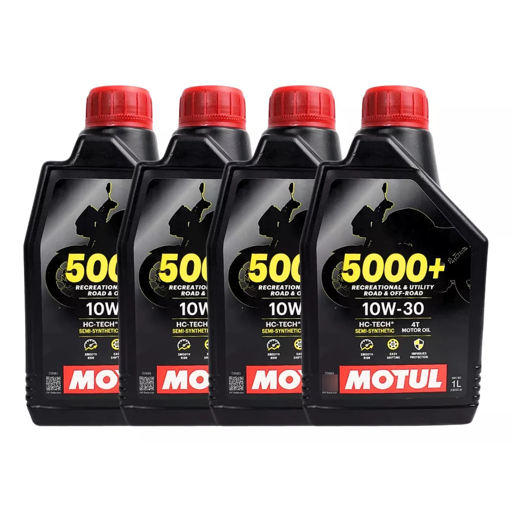 KIT 4 OLEO MOTUL 5000+ 4T 10W30 SJ SEMI SINTETICO em Oferta na Shopee