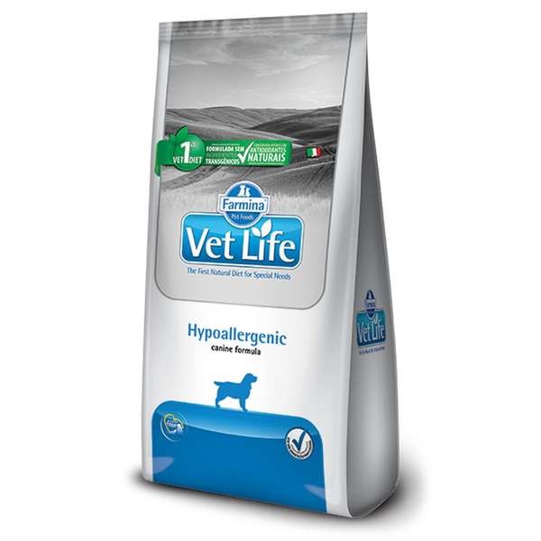 RAÇÃO VETLIFE CÃO HYPOALLERGENIC MINI 2KG