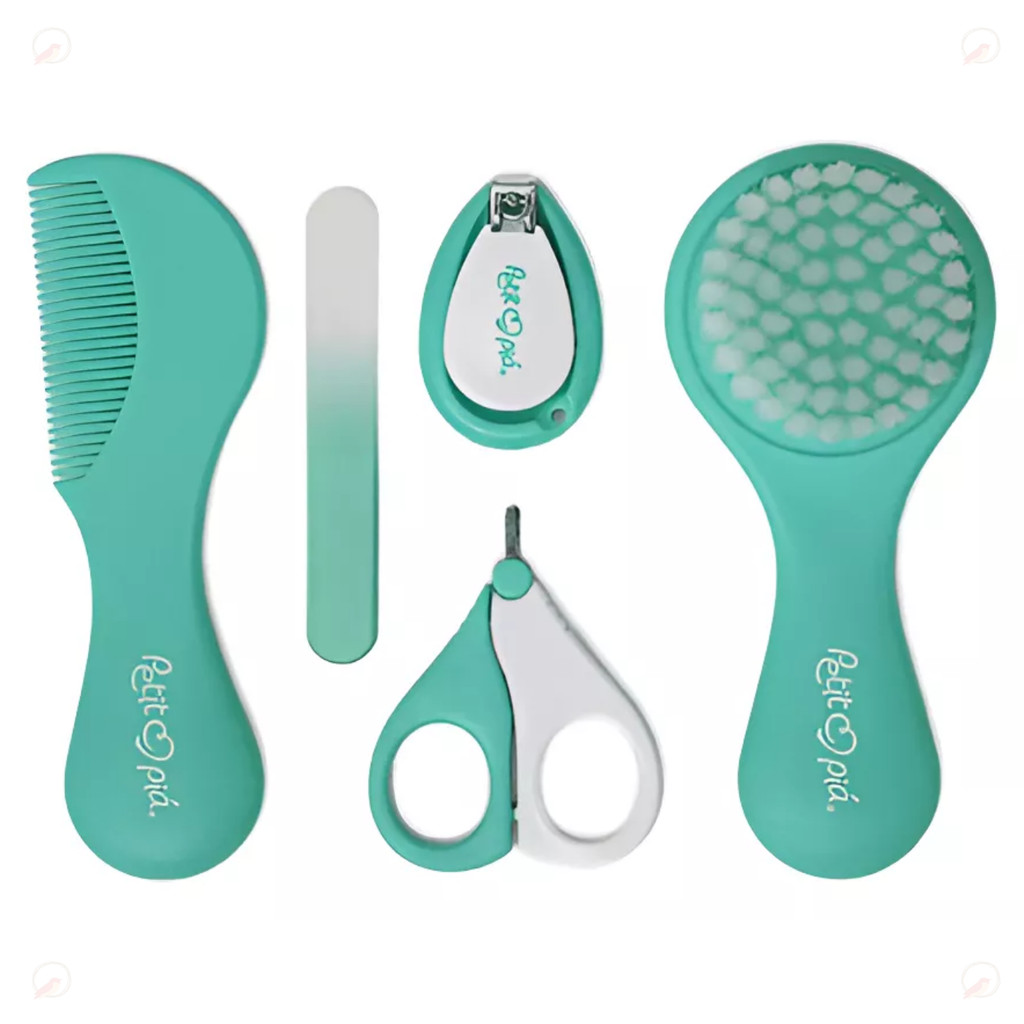Kit Cuidados e Higiene Bebê 5 Peças Infantil Petit Piá