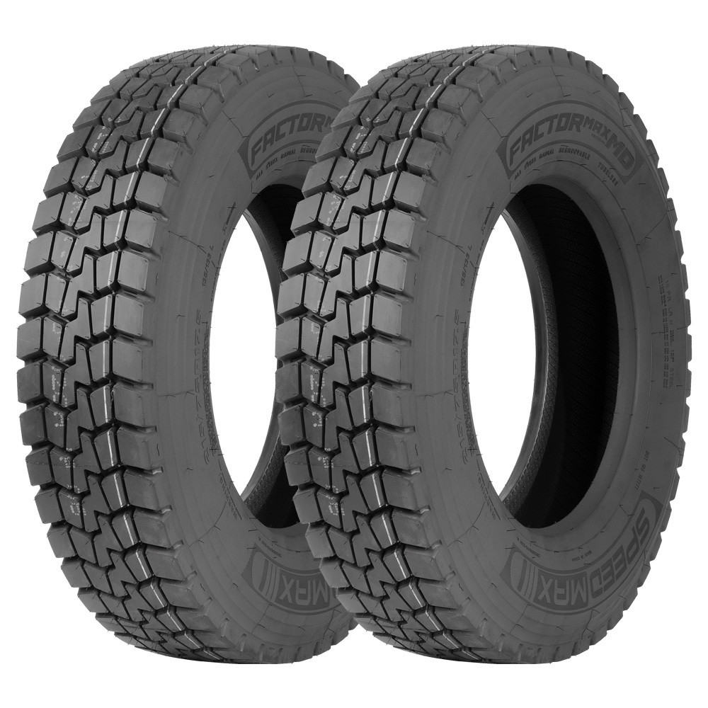 Jogo 2 Pneus Speedmax Aro 17.5 Factormax-MD 215/75R17.5 135/133L 18 Lonas em Oferta na Shopee