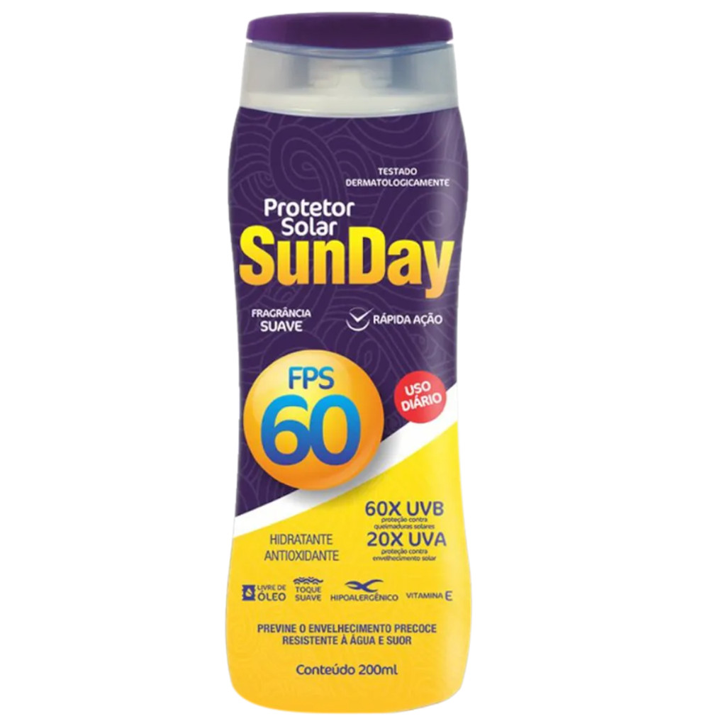 Protetor Solar Sunday Fps60 200ml - Beauty