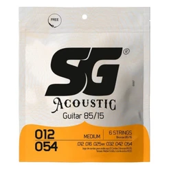 Jogo De Cordas De Aço 012 P/ Violão Bronze 85/15 - Sg 6687