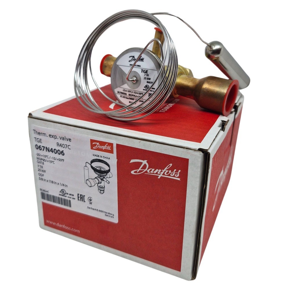 Válvula de Expansão Termostática Danfoss TGEZ10-8 5/8 x 7/8 R407C 067N4006