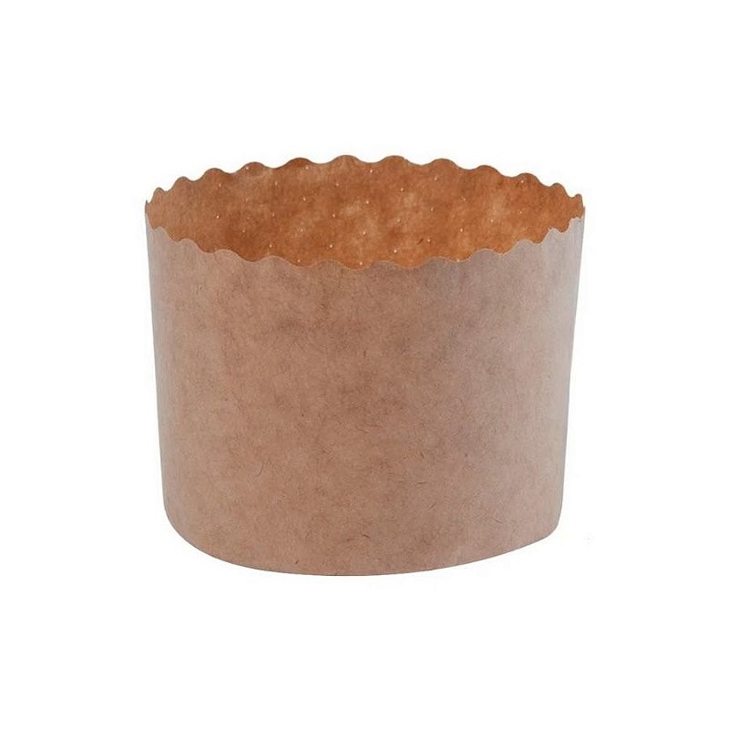 Forma para Panetone Kraft (12 unidades) Sulformas - Ecopack Rizzo Confeitaria
