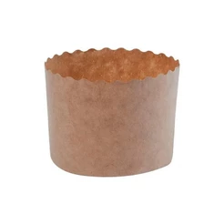 Forma para Panetone Kraft (12 unidades) Sulformas - Ecopack Rizzo Confeitaria