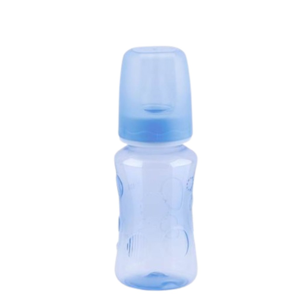Mamadeira Relevo Bico Em Silicone Azul 3011 140Ml - Petita