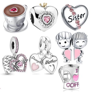 Berloques Clássicos Prata 925 Com letras gravadas