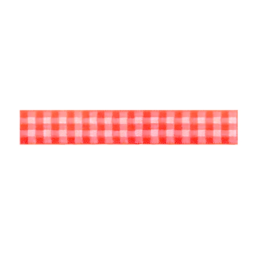 Fita Xadrez Vermelho e Branco - Ref. 7803/1 - 10m x 22mm - 1 unidade - Rizzo - Stationery