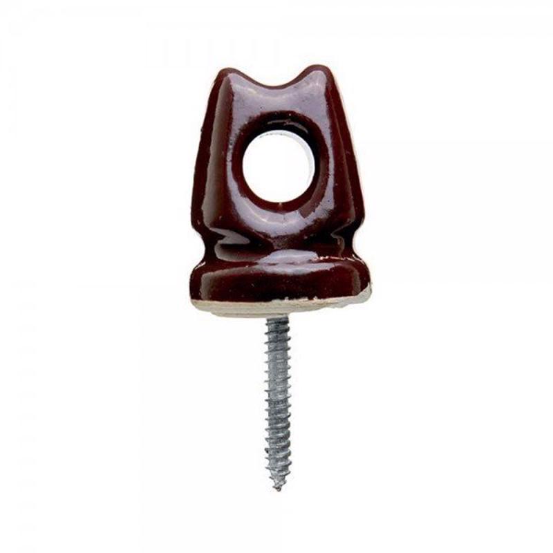 Isolador Para Cabos E Fios Porcelana Olhal Pimentão 72x54mm - Home & Living