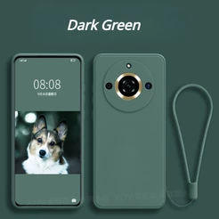 Capa Para Telefone Celular De Silicone Líquido Anti-Impressão Digital Realme C51 11 Pro + De Alta Qualidade Com Landyard