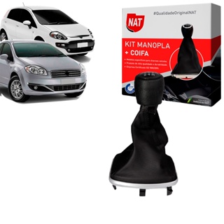 Manopla + Coifa Fiat Punto 2008 Até 2012 Linea 2009 Até 2016 em Oferta na Shopee