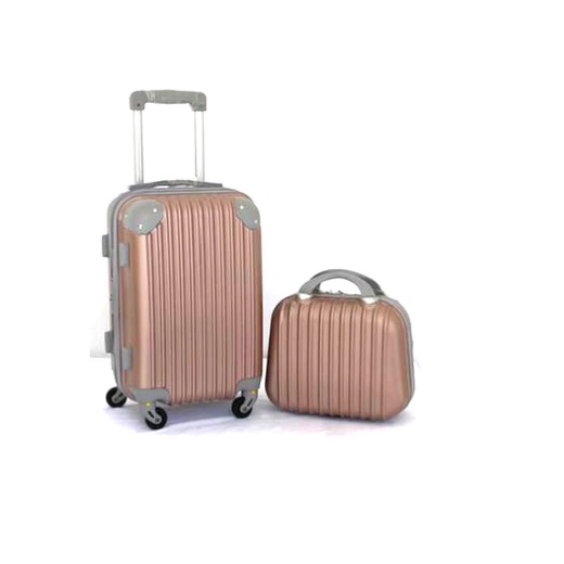 Mala De Bordo 10kg + Frasqueira Viagem Rodinhas 360° ABS