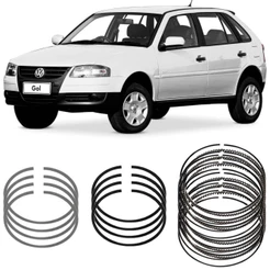 Jogo Anel Segmento STD Gol G4 1.0 2008 a 2014 Metal Leve