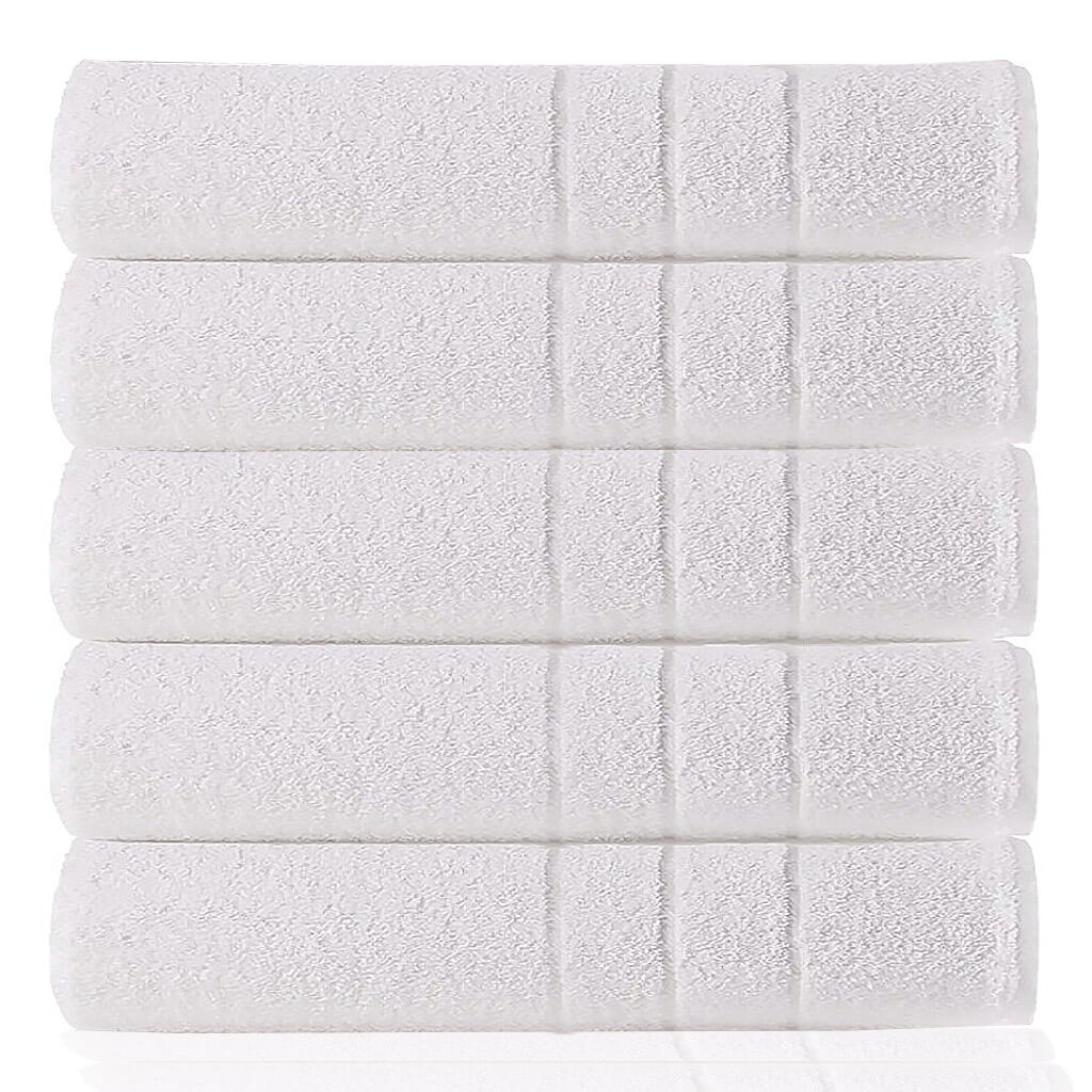 Toalha de Rosto Hotel Mônaco Teka Profiline Linha Profissional Spa Pousada Banheiro Lavabo Branca Kit