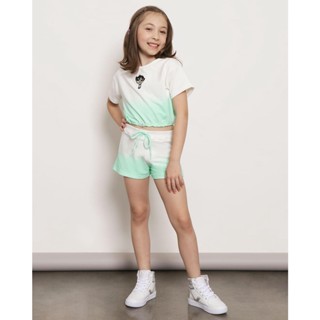 Shorts Infantil Curto Moletinho As Meninas Super Poderosas Branco