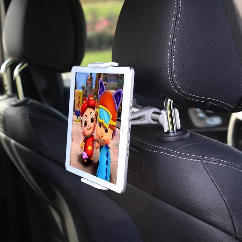 Suporte celular e tablet Regulável uso Encosto Banco Veiculo Rotação da tela de 360º — imagem 2 de 2