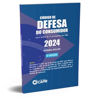 Livro Código De Defesa Do Consumidor De Bolso 2024 6ª Edição - Editora Capri
