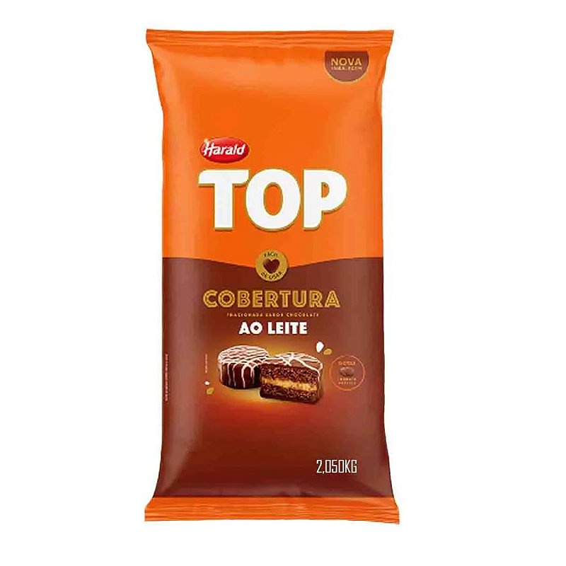 Cobertura Sabor Chocolate Ao Leite em Gotas 2,05kg - Harald - 01 unidade - Rizzo - Food & Beverages
