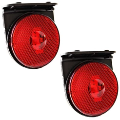 2 Lanterna Lateral Carreta Randon 88mm LED BIVOLT VM +Suporte