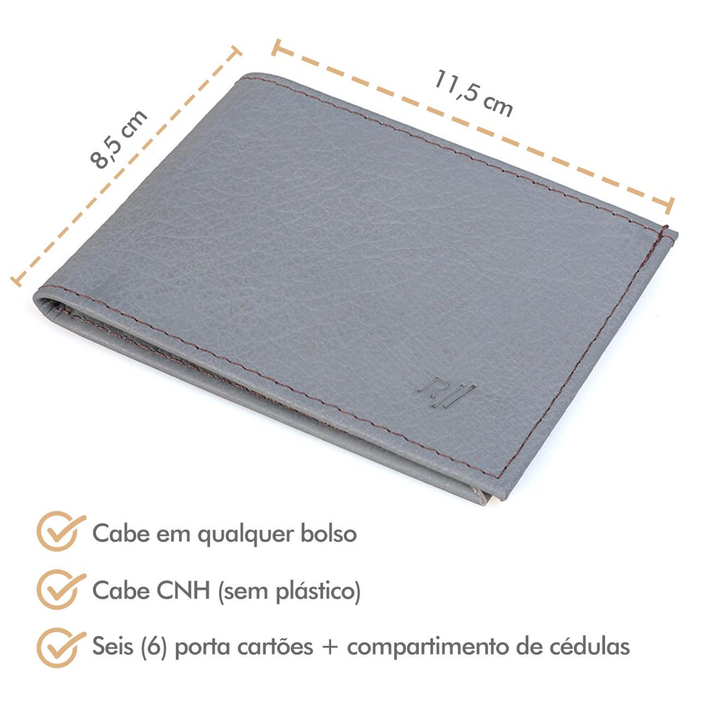 Carteira Porta Cartão CTA02-CZ Rafarillo em Oferta na Shopee