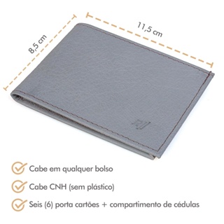 Carteira Porta Cartão CTA02-CZ Rafarillo em Oferta na Shopee