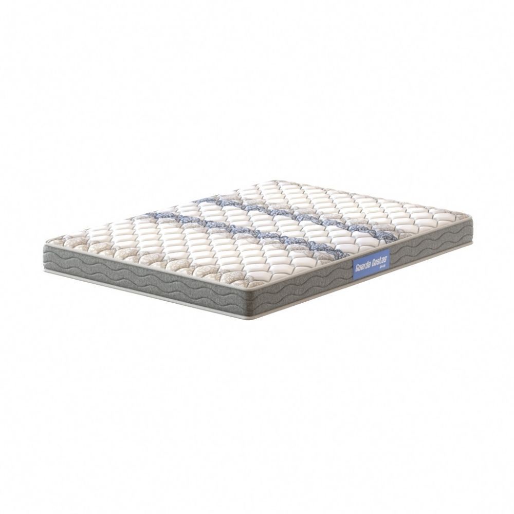 Colchão King Espuma D45 Guarda Costas Probel 20cm Branco/Cinza