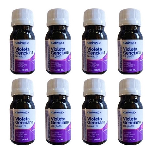 8uni  Violeta Genciana 30ml Solução 1% - Uniphar em Oferta na Shopee
