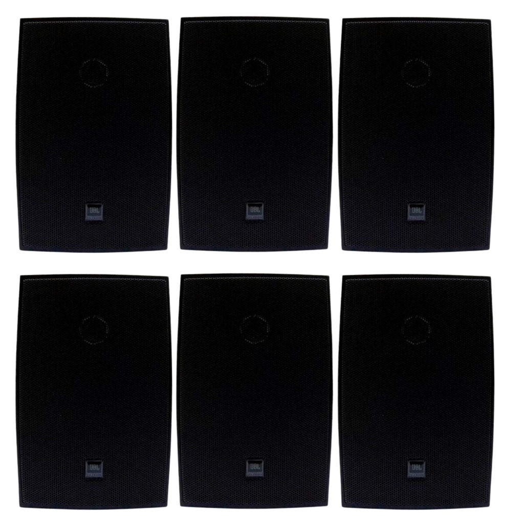 Kit 6 Caixas de Som Acústica JBL C621P Passiva Preta - 200 Watts RMS em Oferta na Shopee