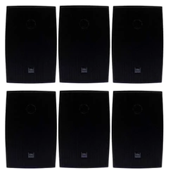 Kit 6 Caixas de Som Acústica JBL C621P Passiva Preta - 50 Watts RMS