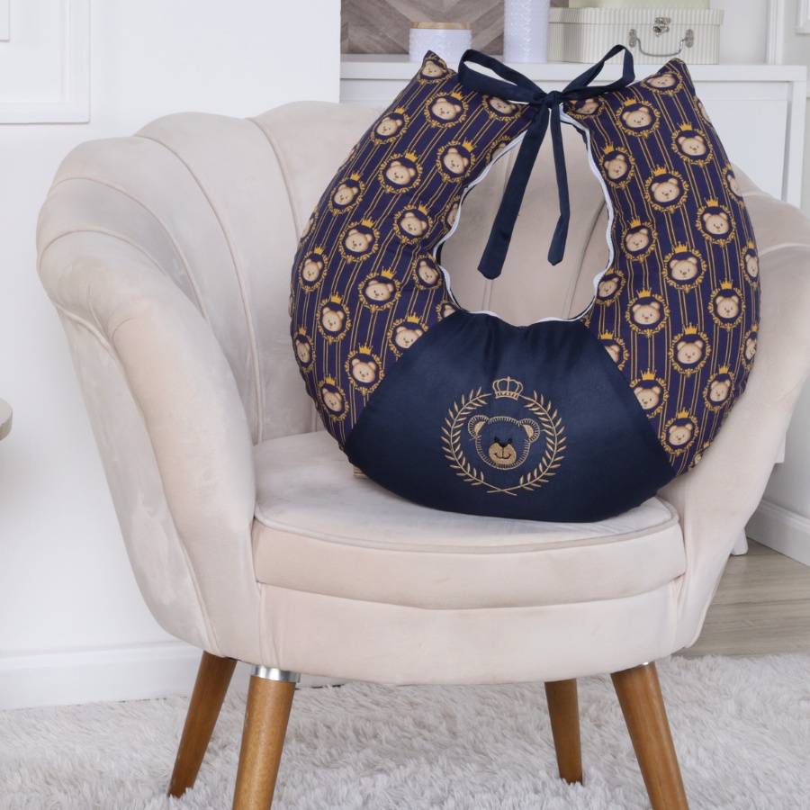 Almofada Amamentação para Amamentar Com Refil e Zíper Várias Estampas 100% Algodão