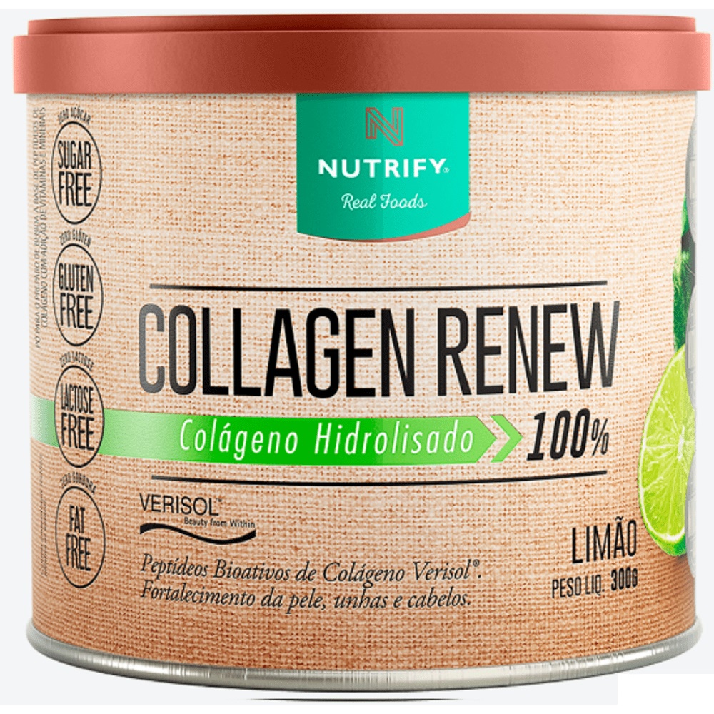 Colágeno - Collagen Renew Hidrolisado Verisol - Limão - Nutrify - 300g