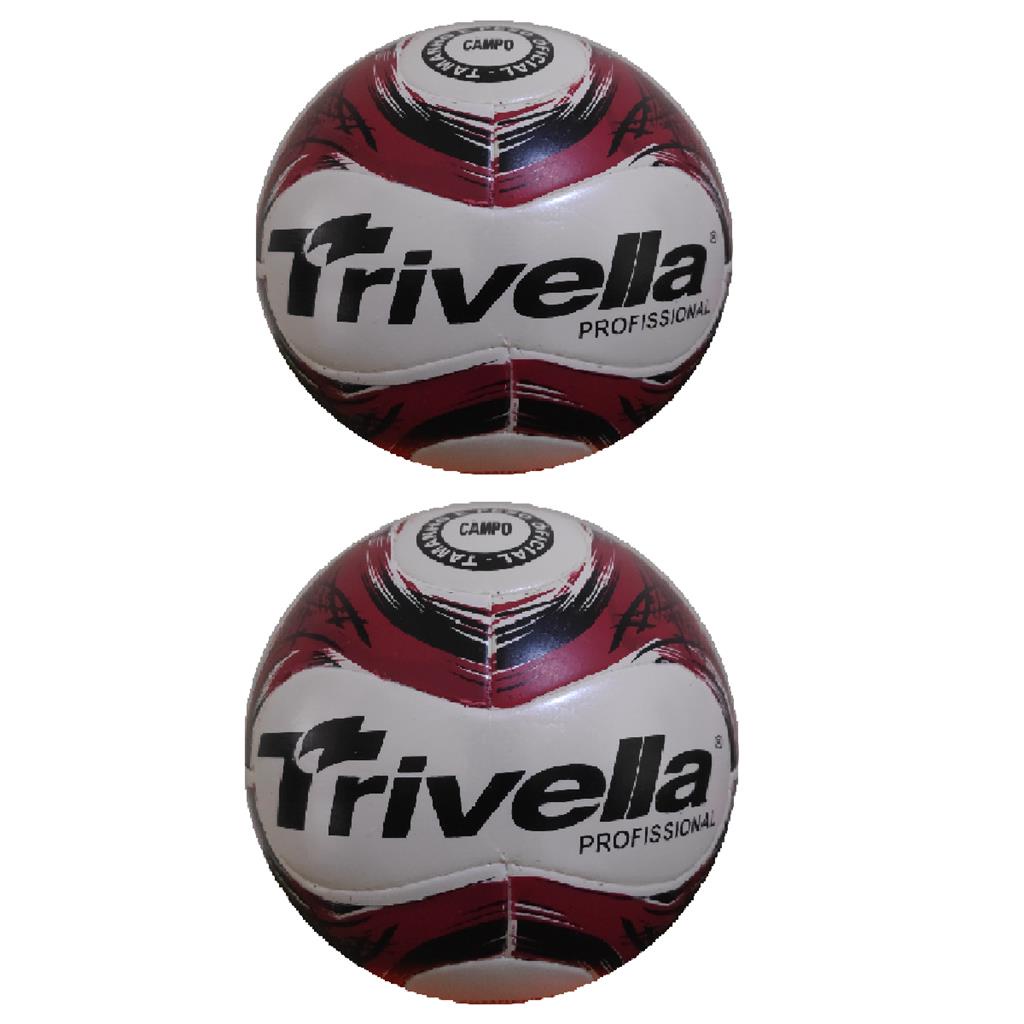 Kit 2 Bolas De Campo 100% Pu Trivella - Brasil Gold