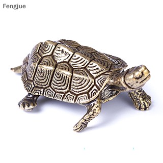 Fengjue Retro Tartaruga Pequena Decoração Casa Ornamentos Puro Cobre Miniaturas De Animais Antigos Figurinos Artesanato Escritório De Mesa BR