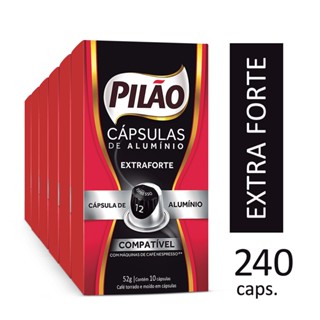 Kit 240 Cápsulas De Café Pilão Extra Forte 12