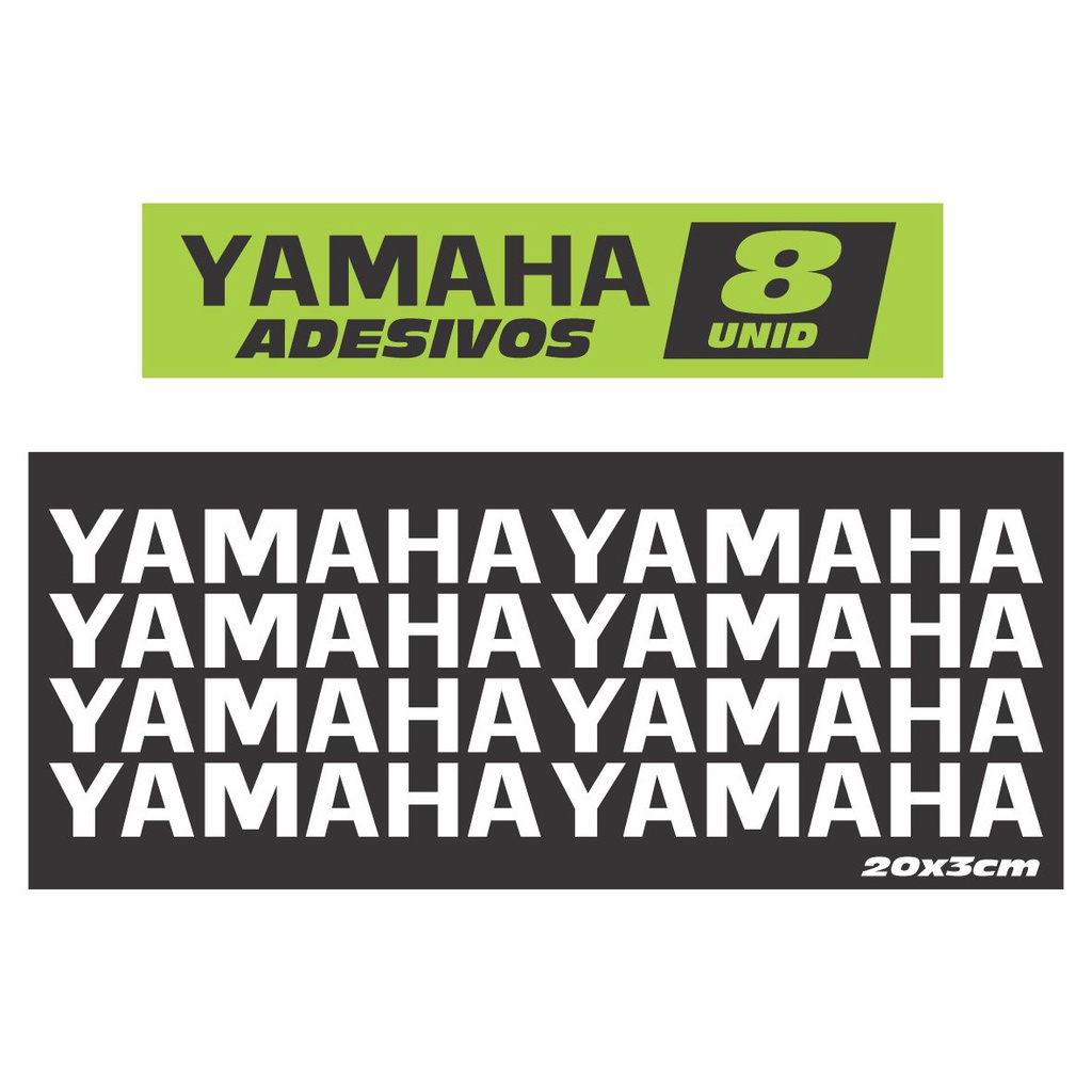 8 Adesivos Yamaha  Para Roda De Moto Liga Leve Premium
