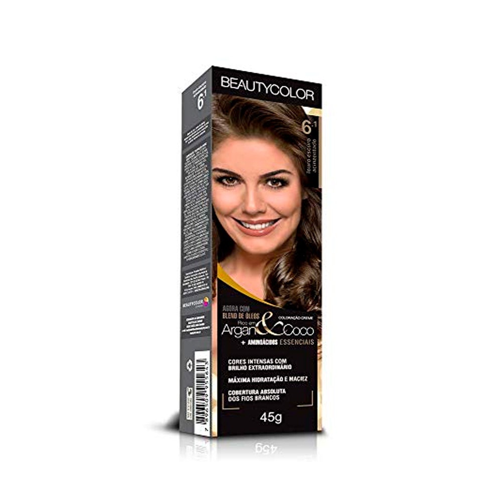 Tintura Beauty Color 6.1 Louro Escuro Acinzentado em Oferta na Shopee
