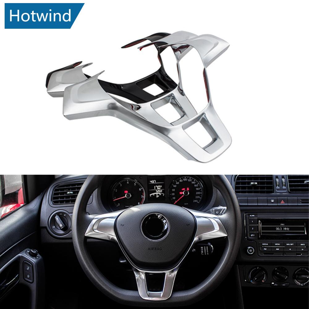 HW Acessórios De Adesivos Para A Capa Do Volante Interior Volkswagen VW Golf 7 GTI MK7 POLO 2014 2015 Jetta MK6 2015 2016 O5Y2