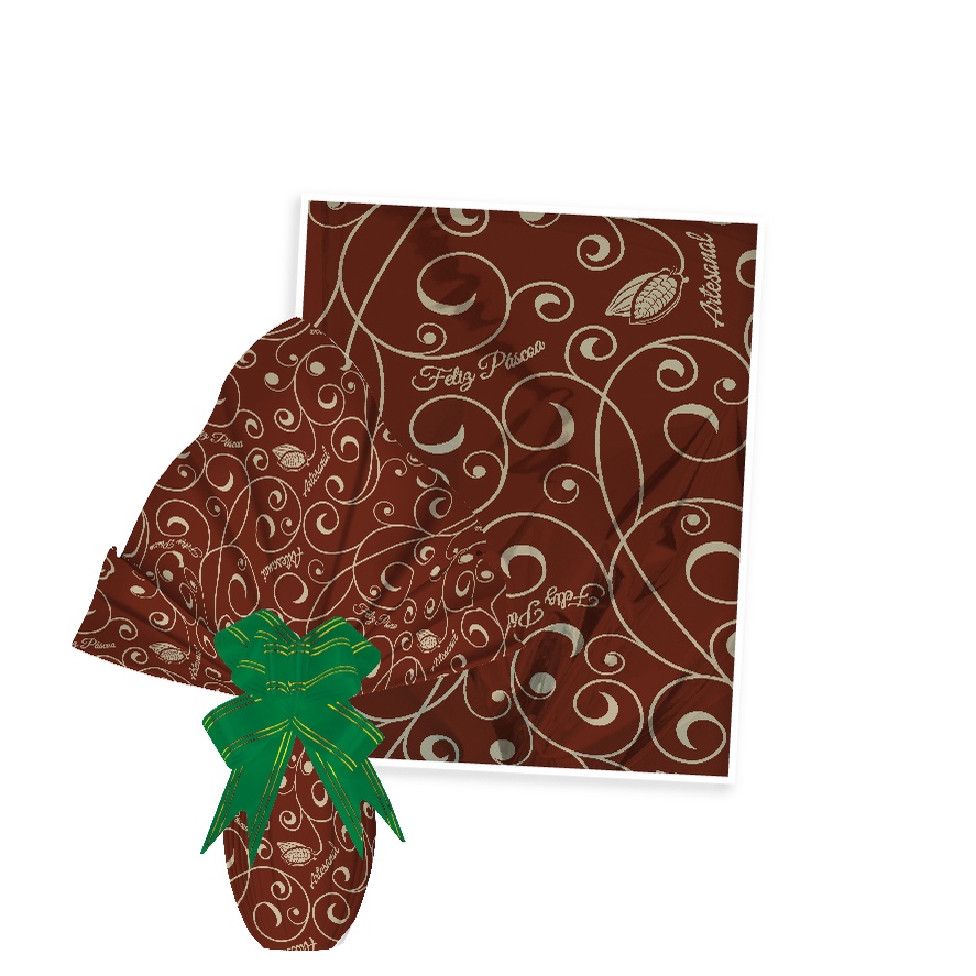 25 Sacos Express P/OVO DE PÁSCOA  ARTESANAL MARROM  Ovo Páscoa 100g a 150g - 24X24 cm  Luckyfest em Oferta na Shopee