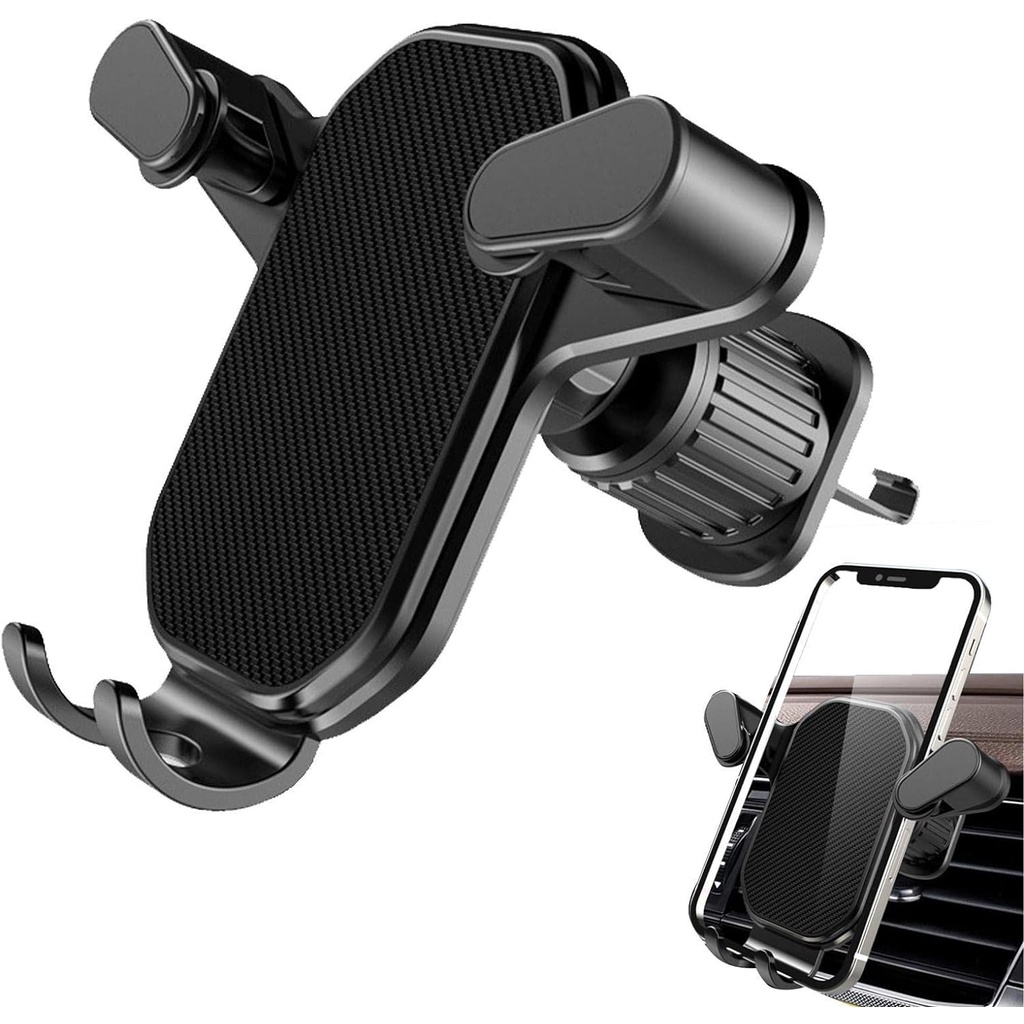 Suporte de Celular Smartphone Saída de Ar do Carro Fixa Forte Gira 360 Universal Todos os Modelos