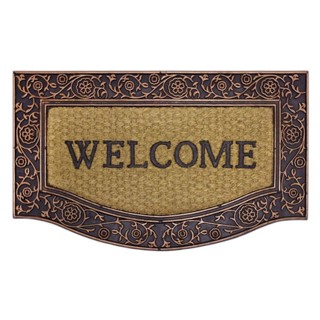 Capacho de Entrada Fibra de Coco 45cm x 75cm Welcome Kapazi