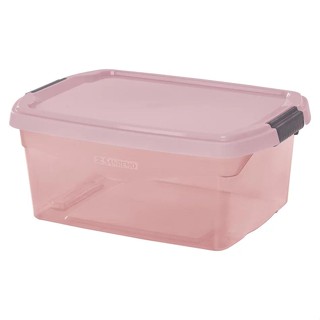 Caixa Organizadora de Plástico 6L Rosa Sanremo