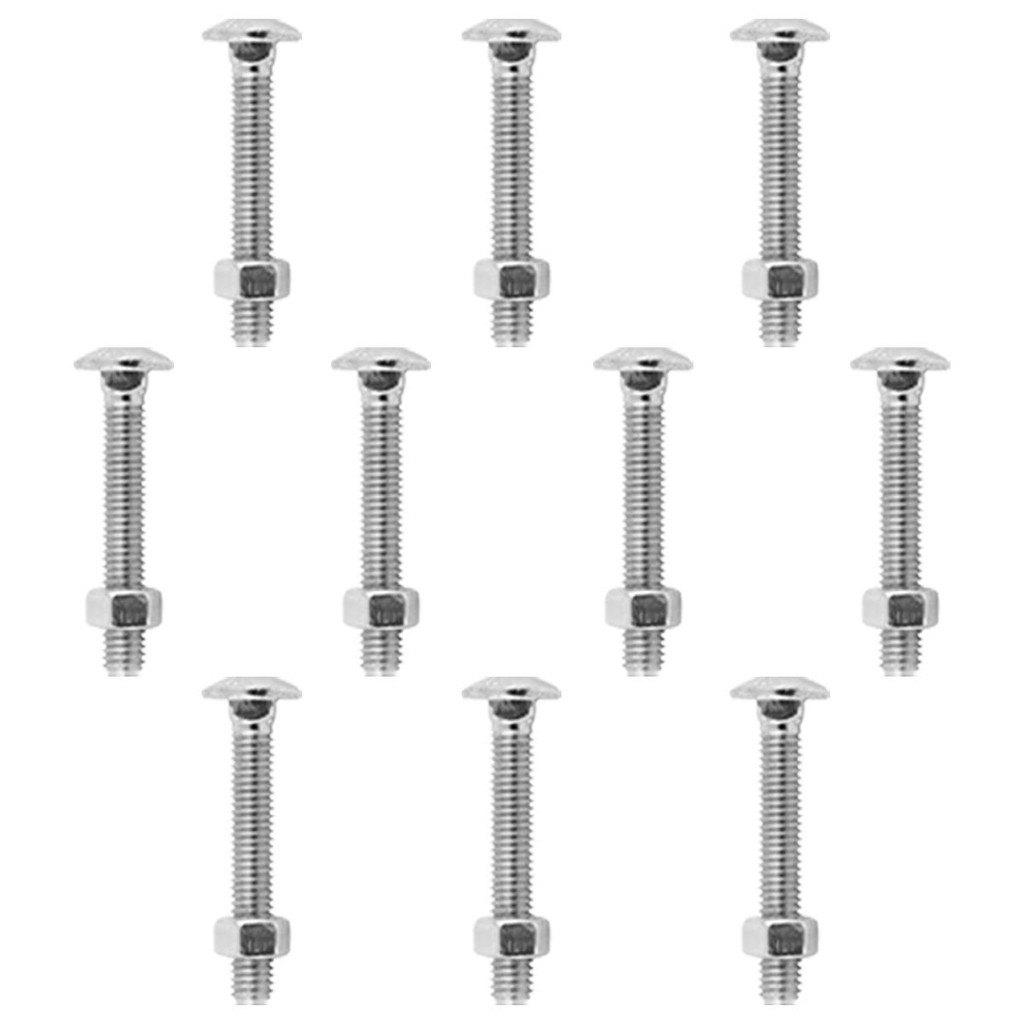 Kit Parafuso Francês Com Porca 5/16'' x 1'' - 53,0010 (Com 10 Unidades) - Nord