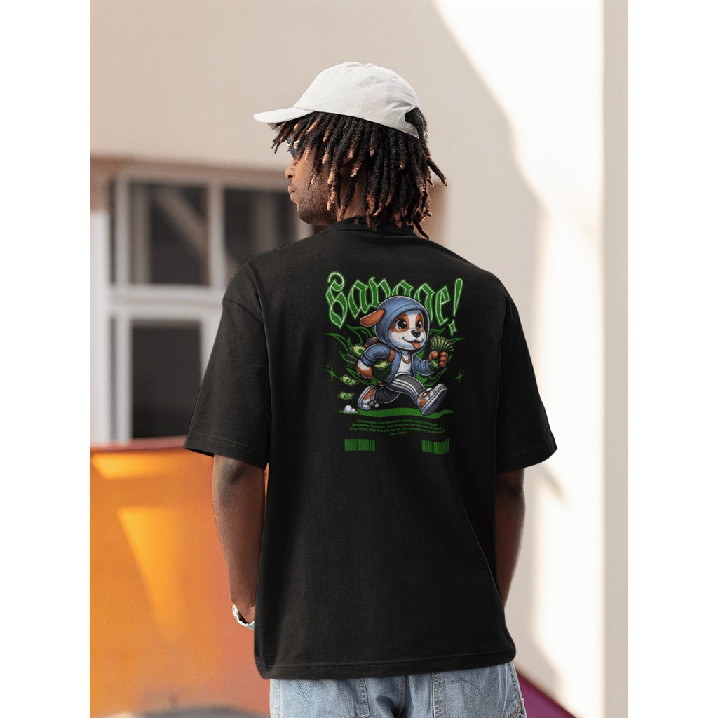 Camisa Camiseta Oversized Streetwear Ombro Caído Estampada Masculino e Feminino 100% Algodão Confortável Academia