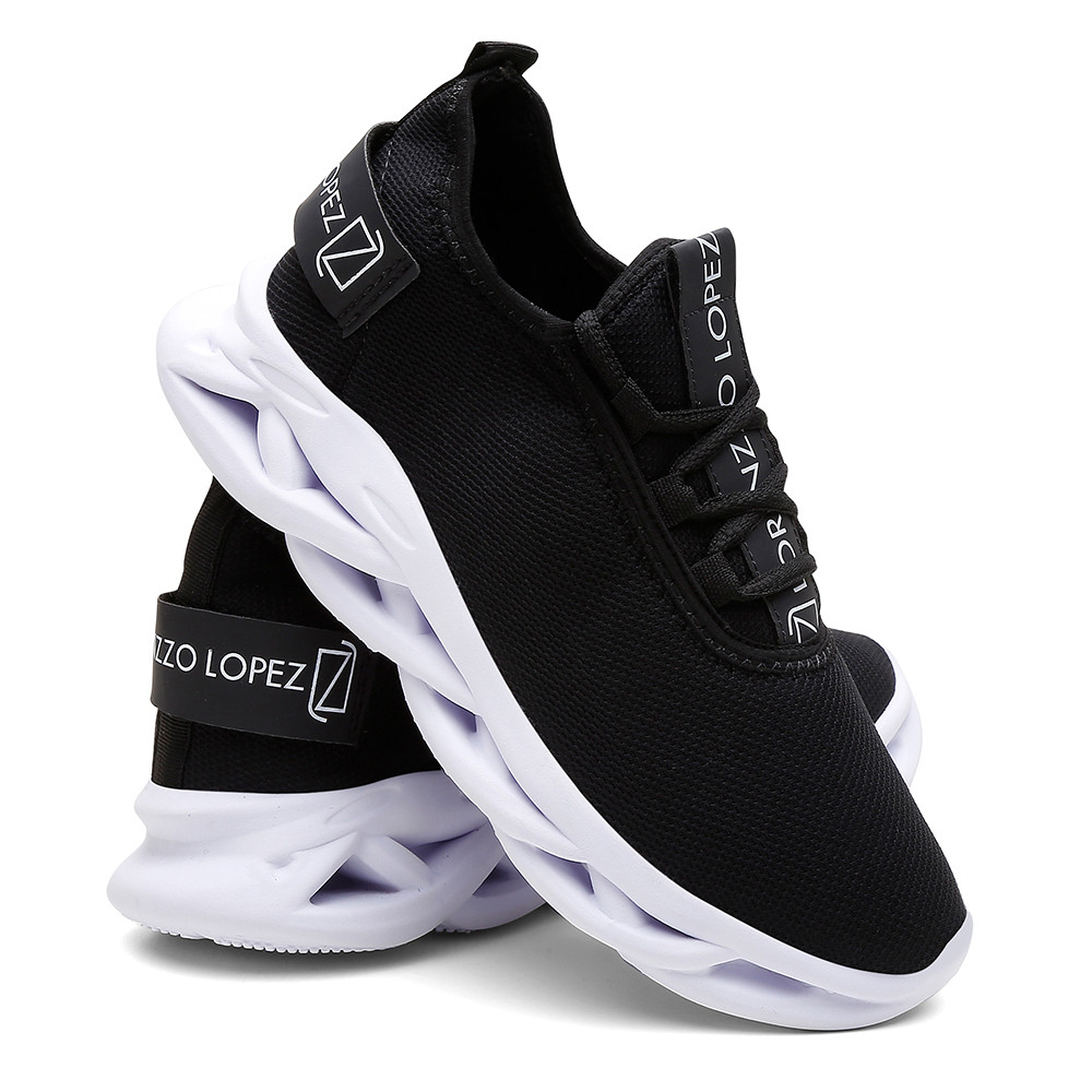 Tênis Meia Masculino Esportivo Casual Preto Corrida Academia Conforto Estilo Loja Ramalho